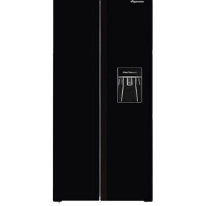 Fridgemaster MS83430DEB American Fridge Freezer - Black